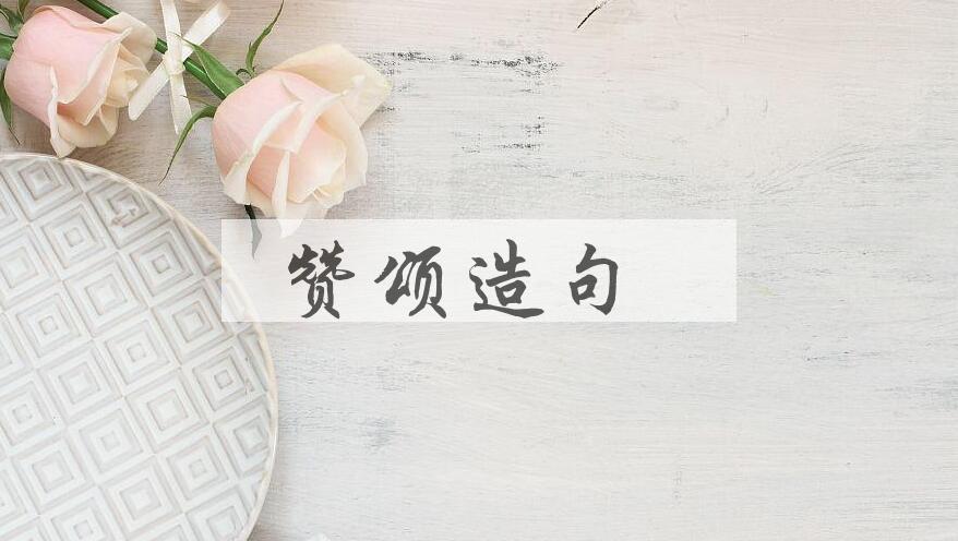 用赞颂造句