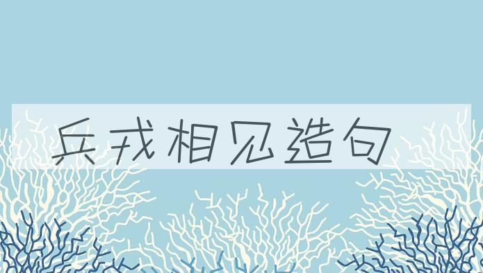 用兵戎相见造句