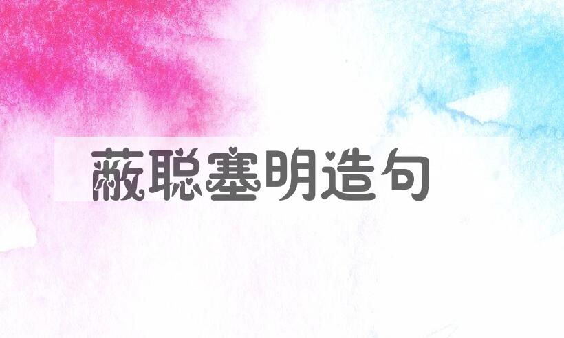用蔽聪塞明造句