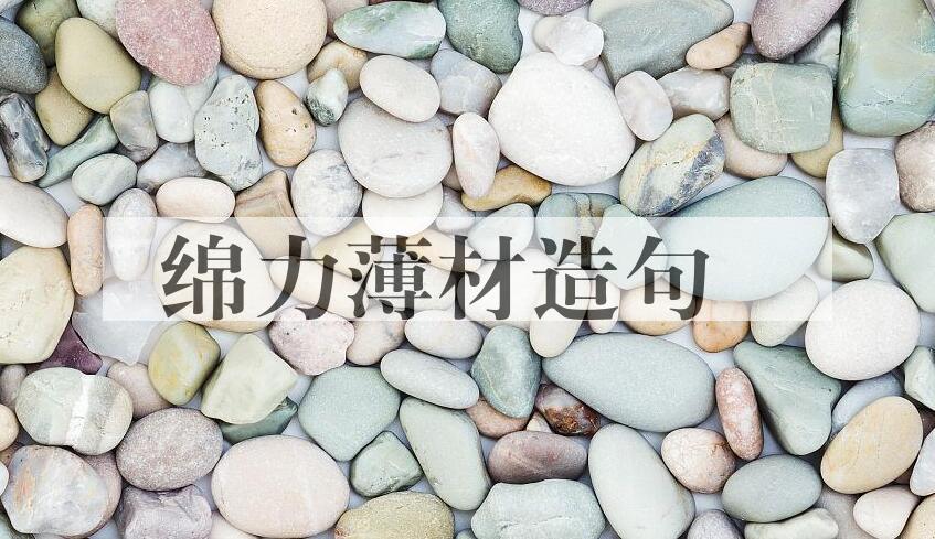用绵力薄材造句