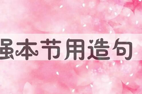 用强本节用造句