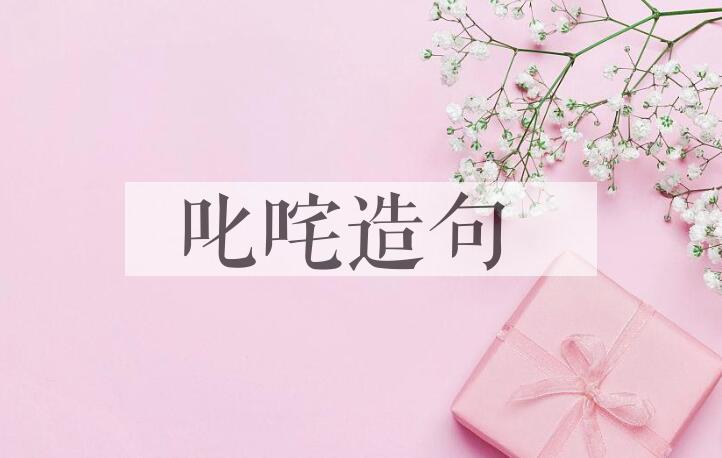 用叱咤造句