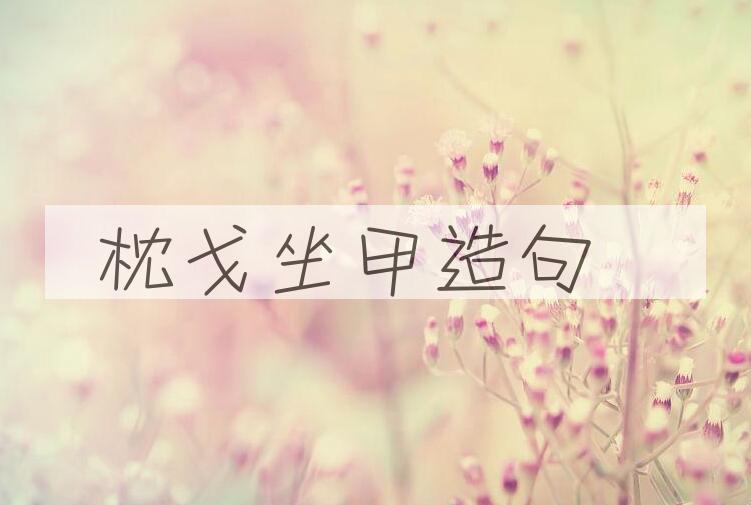 用枕戈坐甲造句