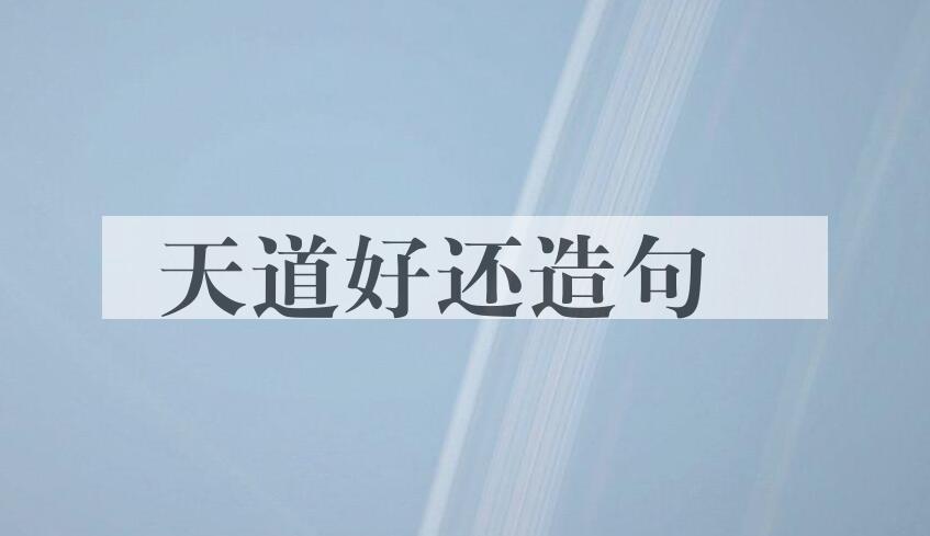 用天道好还造句