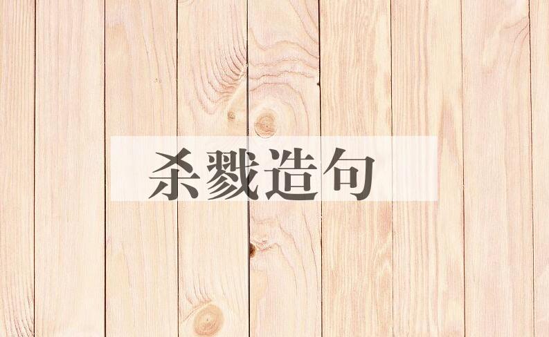用杀戮造句