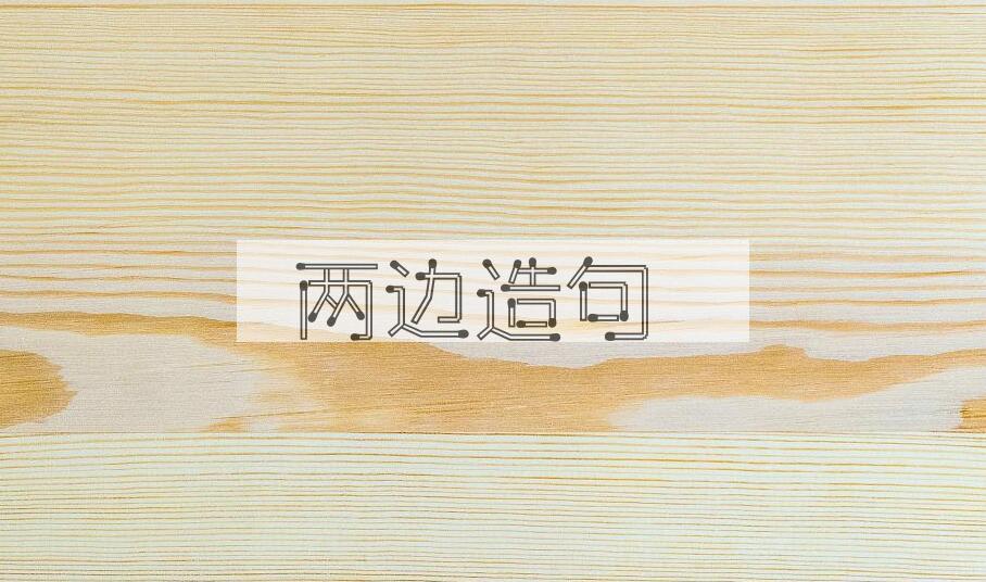 用两边造句