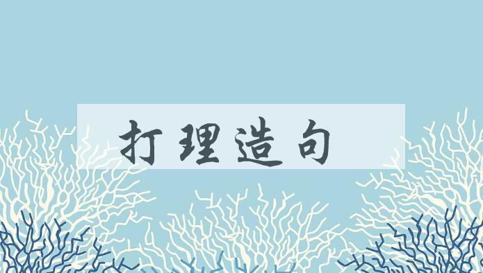 用打理造句