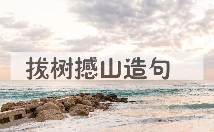用拔树撼山造句