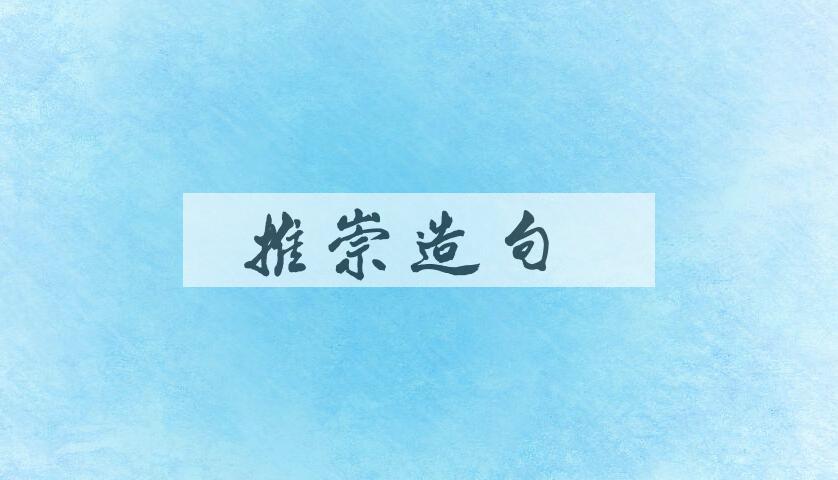 用推崇造句