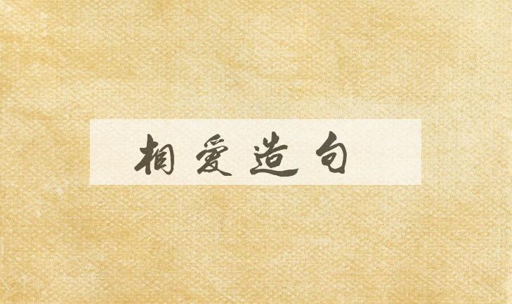 用相爱造句