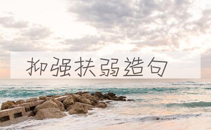 用抑强扶弱造句