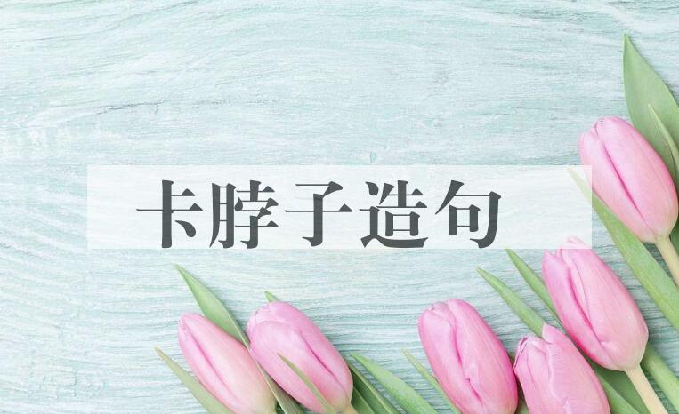 用卡脖子造句