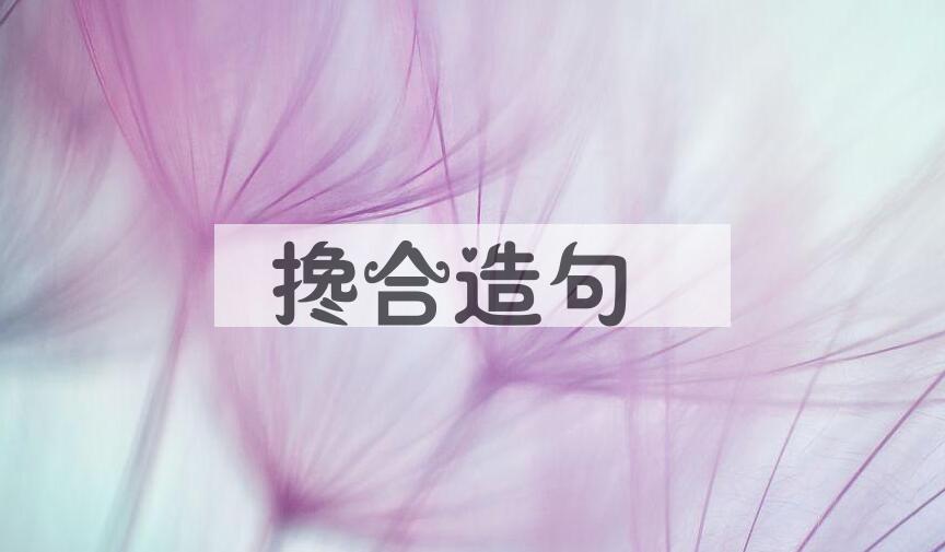 用搀合造句