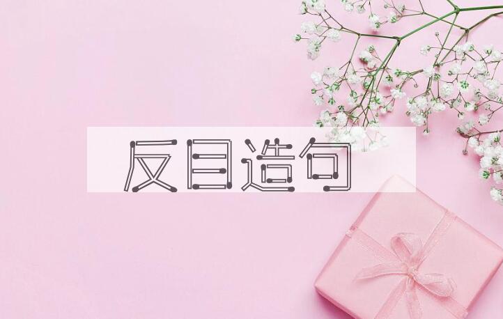 用反目造句