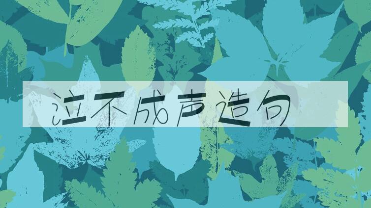 用泣不成声造句