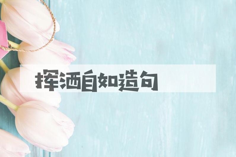 用挥洒自如造句