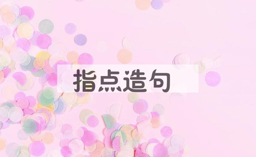 用指点造句