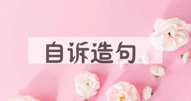 用自诉造句