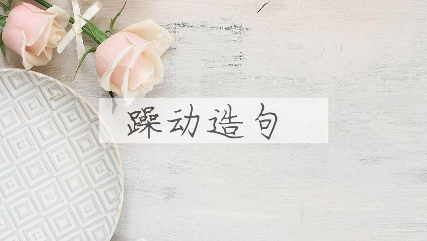用躁动造句