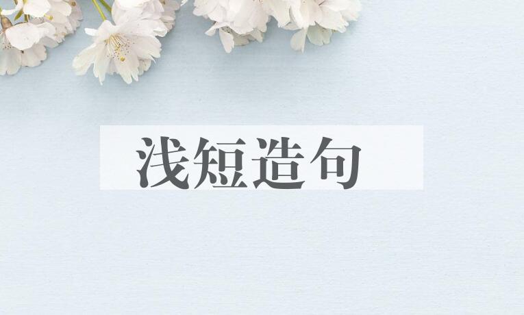 用浅短造句