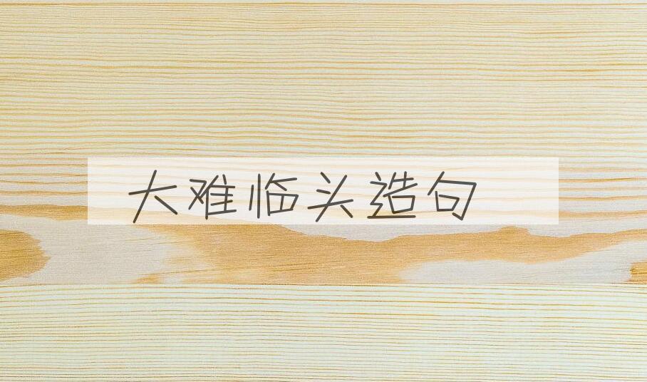 用大难临头造句