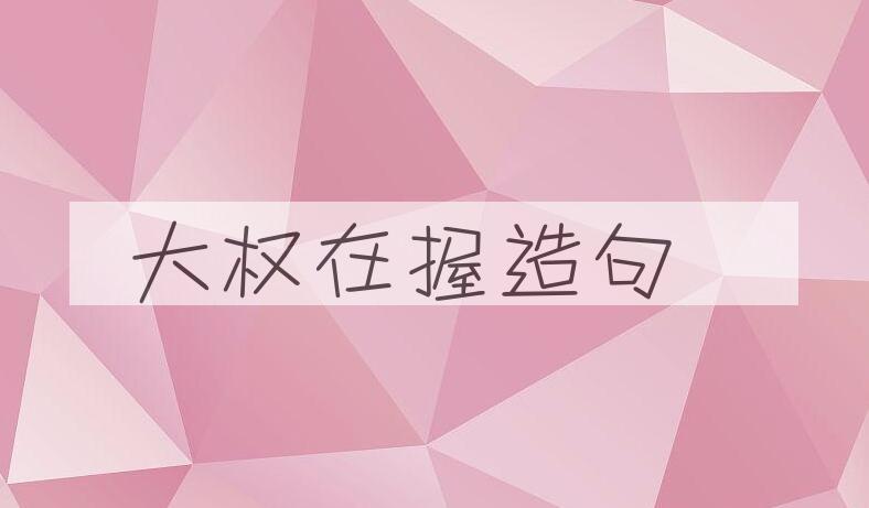 用大权在握造句