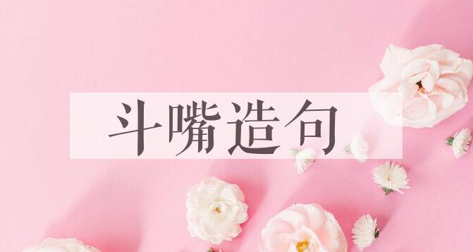 用斗嘴造句