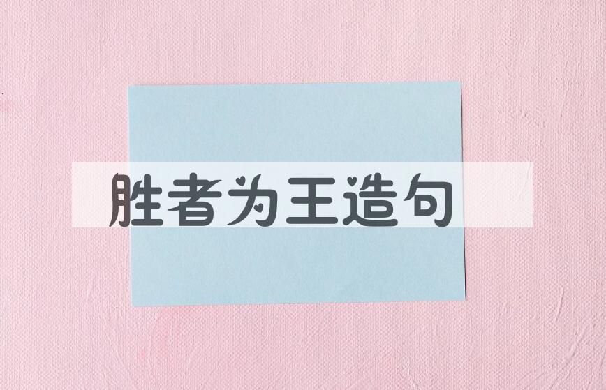 用胜者为王造句