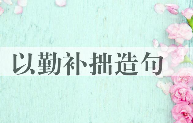 用以勤补拙造句