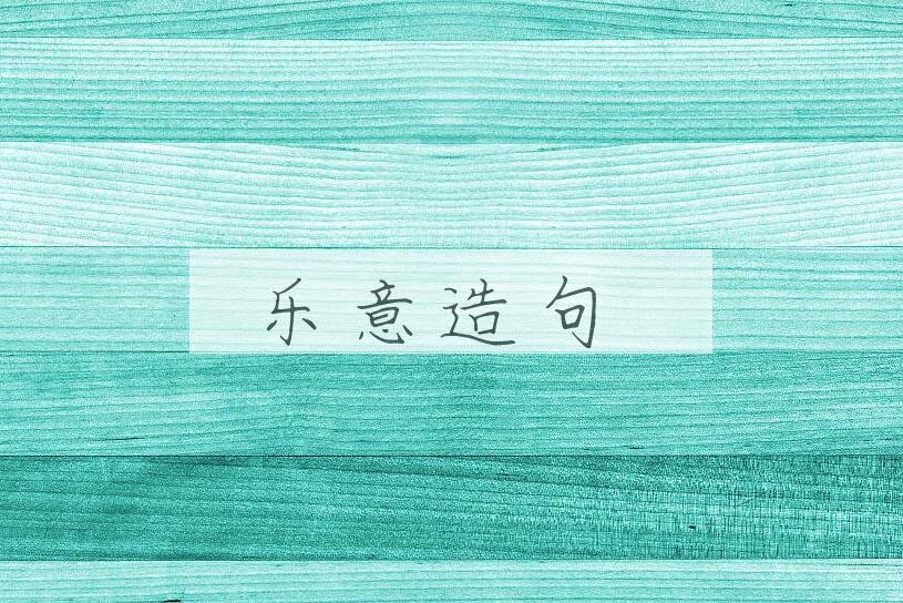 用乐意造句