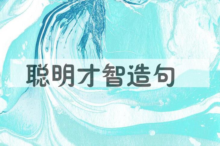 用聪明才智造句