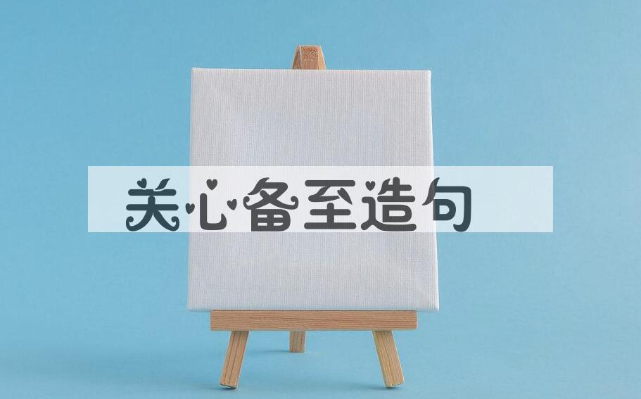 用关心备至造句