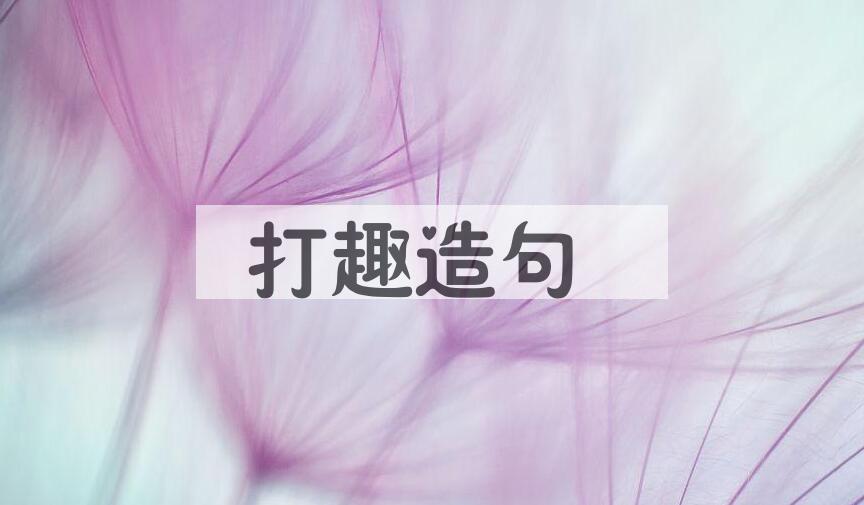 用打趣造句