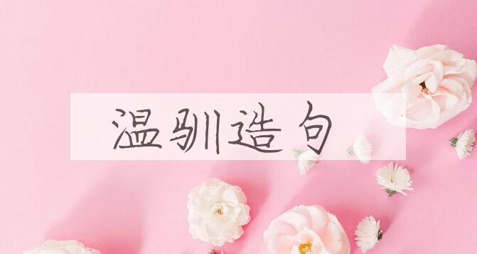 用温驯造句