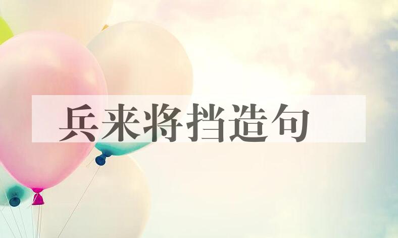用兵来将挡造句
