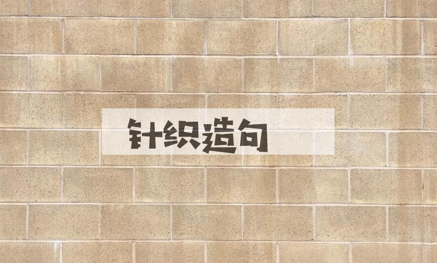 用针织造句
