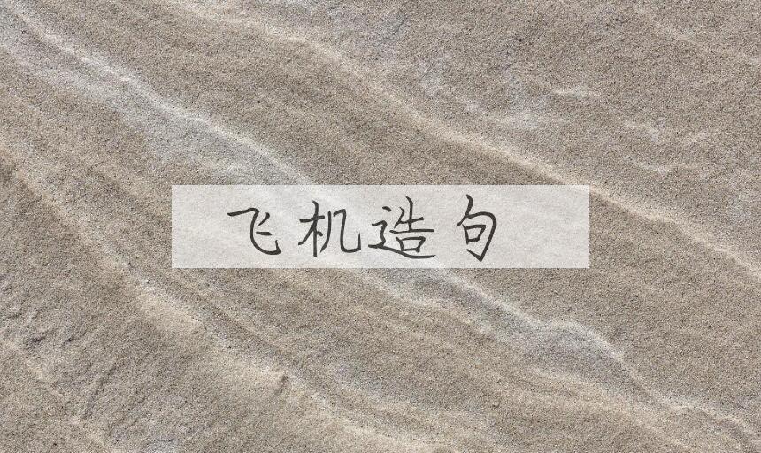 用飞机造句