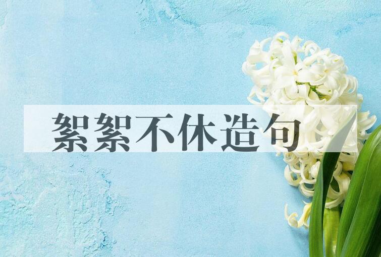 用絮絮不休造句