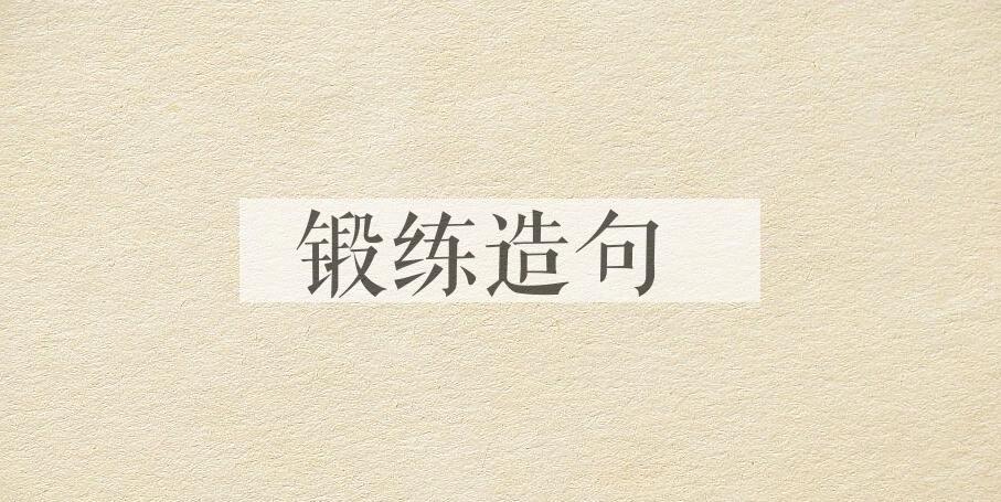 用锻练造句
