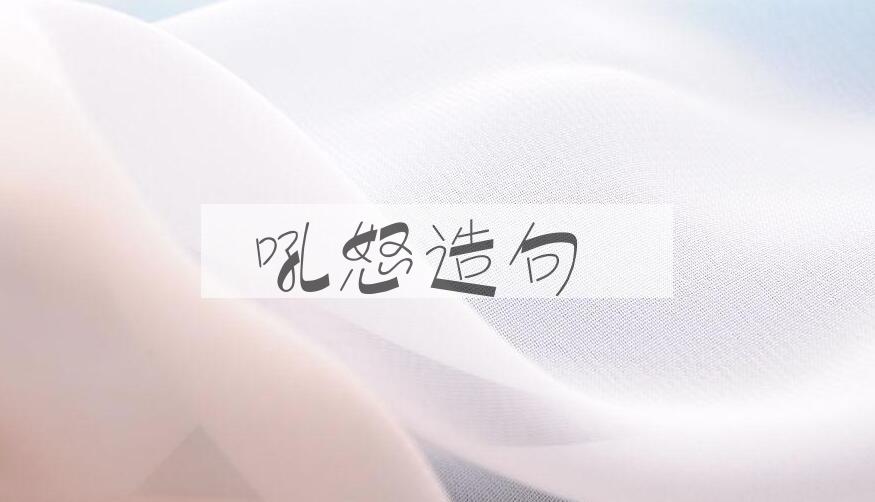 用吼怒造句