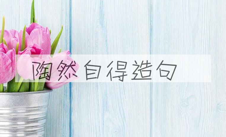 用陶然自得造句