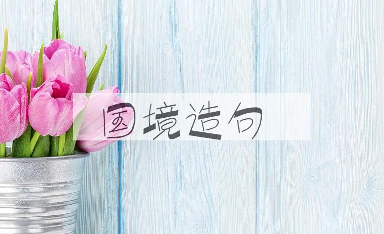 用国境造句