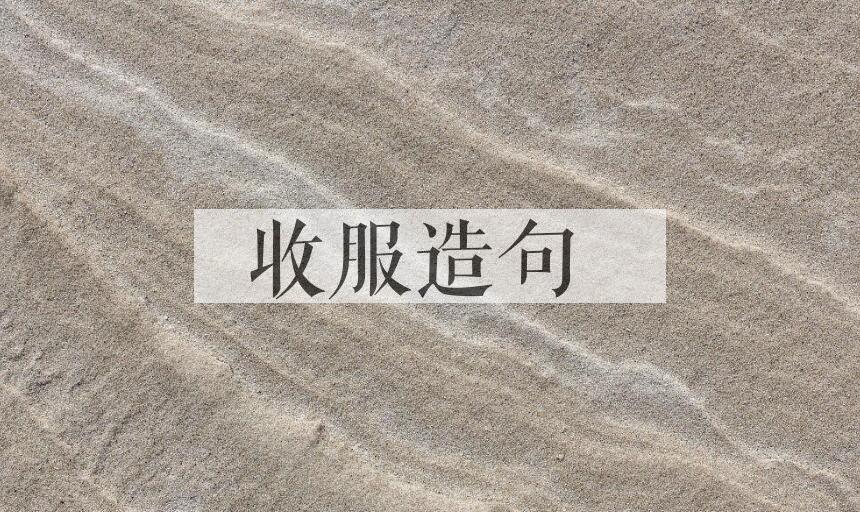 用收服造句