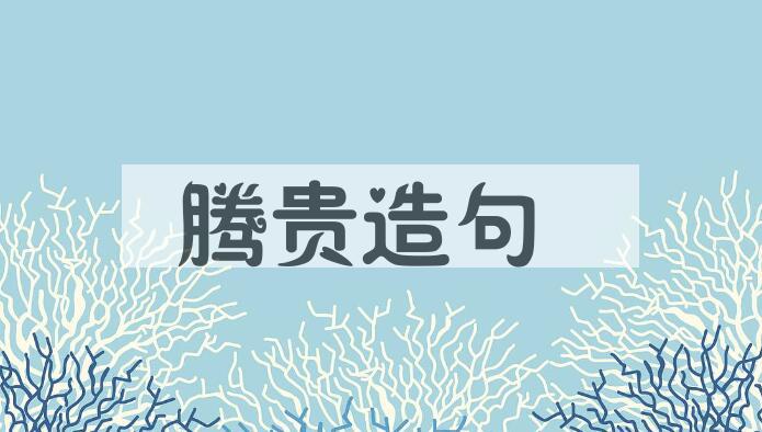 用腾贵造句