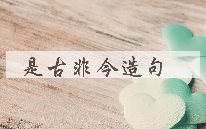 用是古非今造句