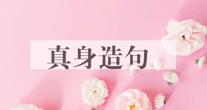 用真身造句