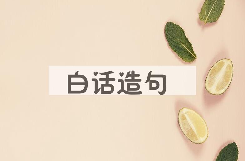用白话造句