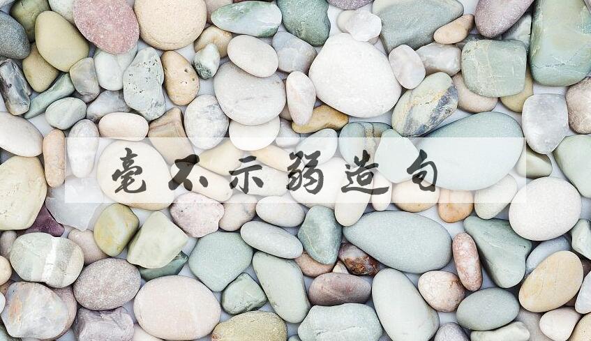 用毫不示弱造句
