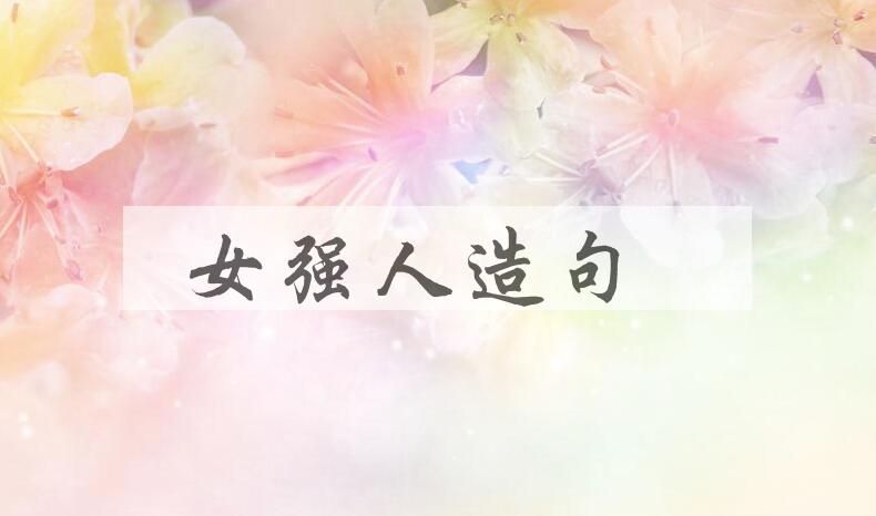 用女强人造句