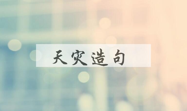 用天灾造句